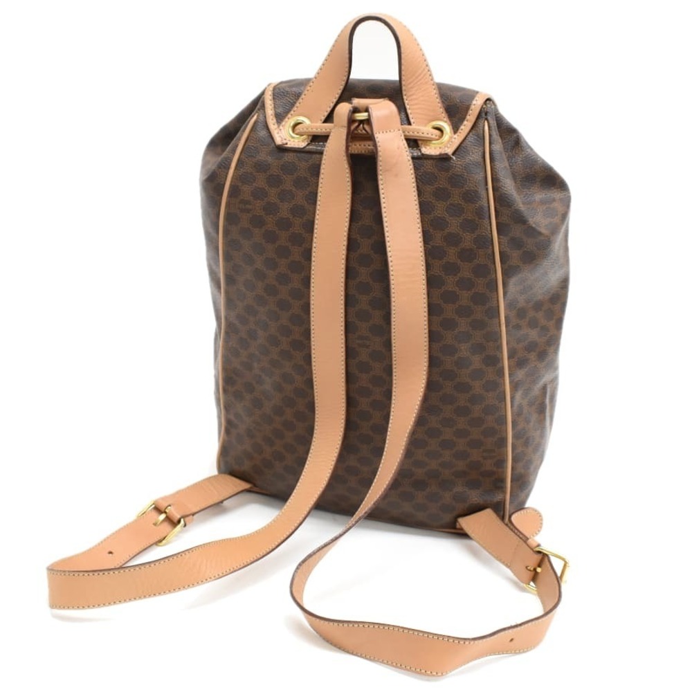 Celine Macadam Leather Drawstring Rucksack Backpa… - image 7